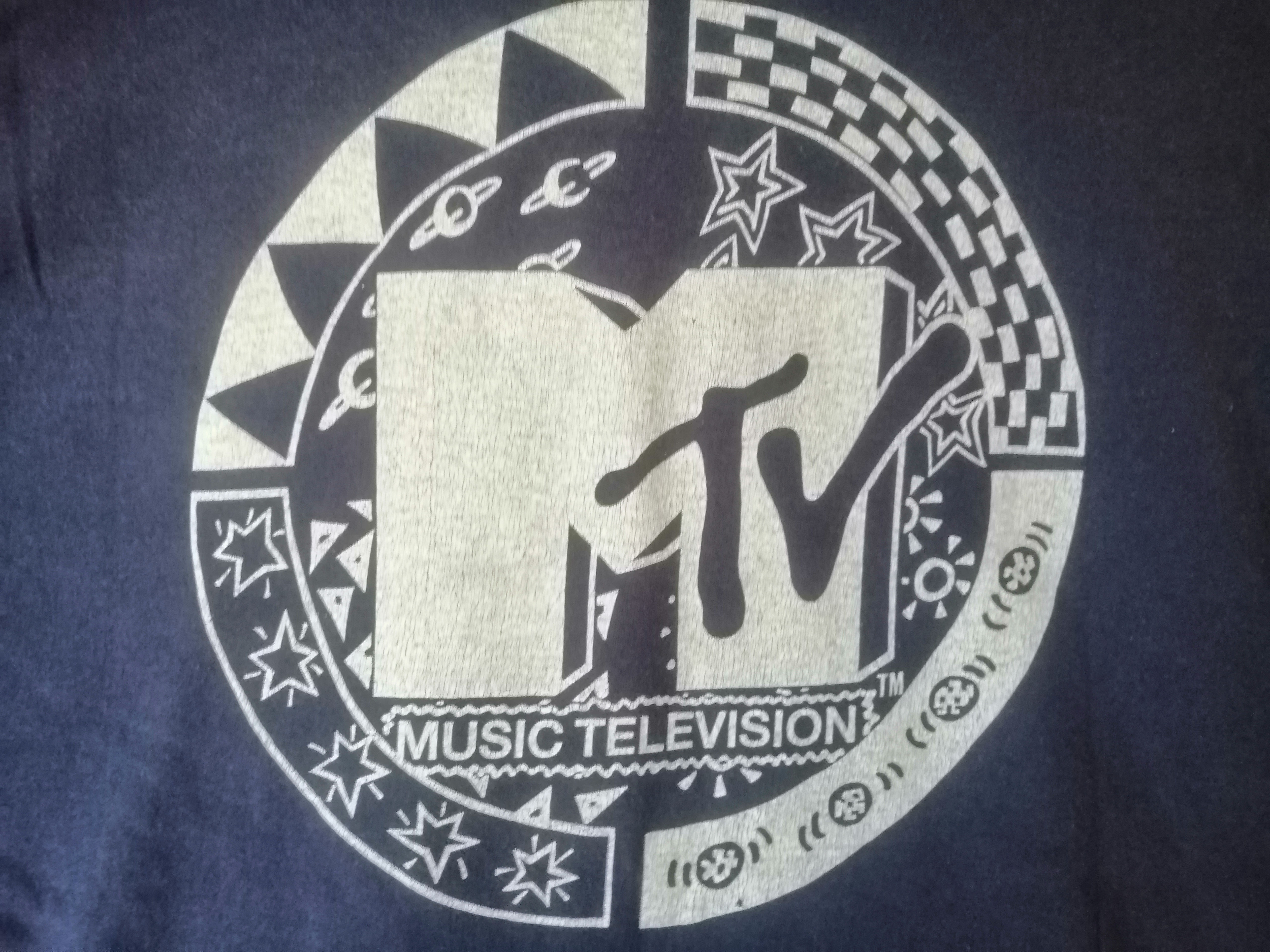T-Shirt Azul MTV XL 100%Algodão