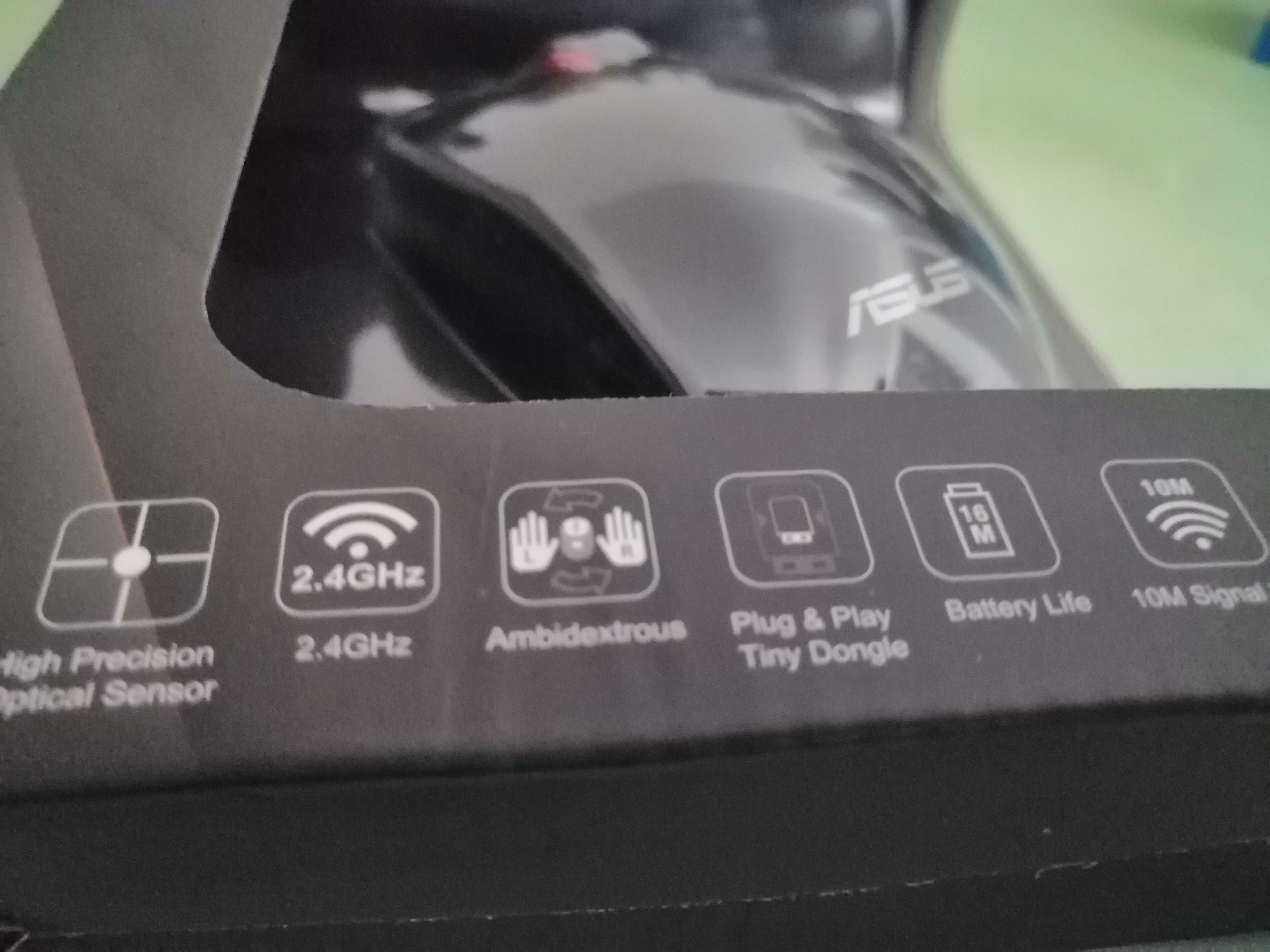 ASUS WT300 Wireless Optical Mouse - Rato sem fios - Cor: Preto