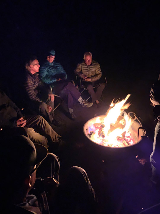 Fishing stories and white lies at the end of a day