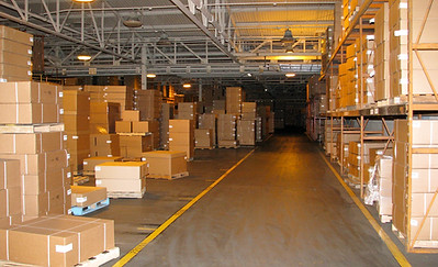 a distribution warehouse space