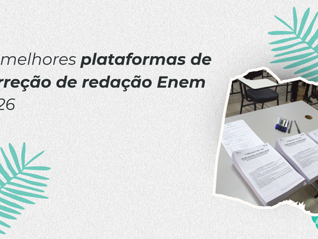 As melhores plataformas de correção de redação Enem 2026