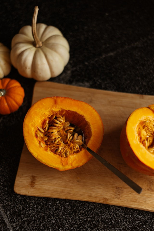 chopped pumpkin