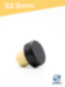 22.5mm Micro Agglomerate Cork Black Top angle