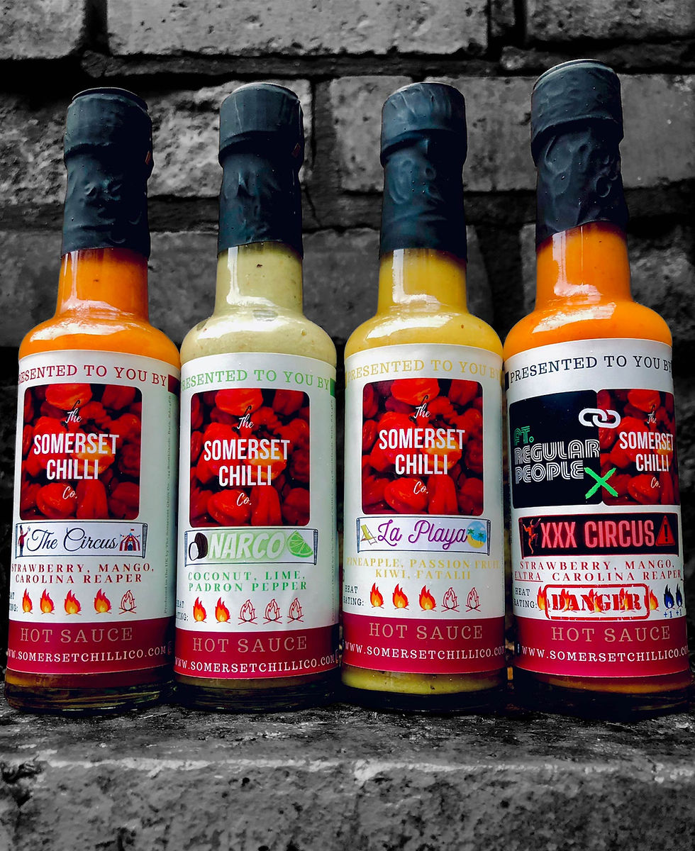 Somerset Chilli co's product line up