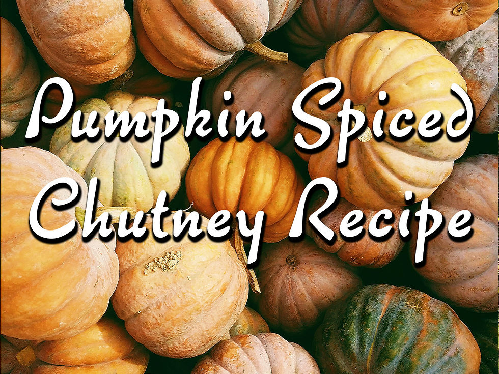 Pumpkin spiced chutney recipe