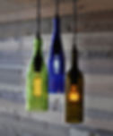 Wine Bottle Lampshades