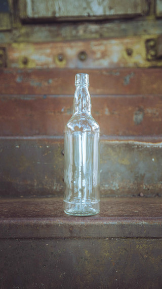 glass spirit bottle
