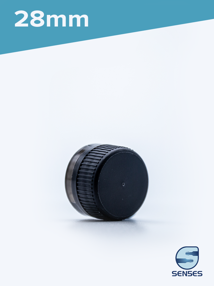 Thumbnail: 28mm black plastic caps
