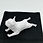 Miniature : Bouledogue allongé blanc