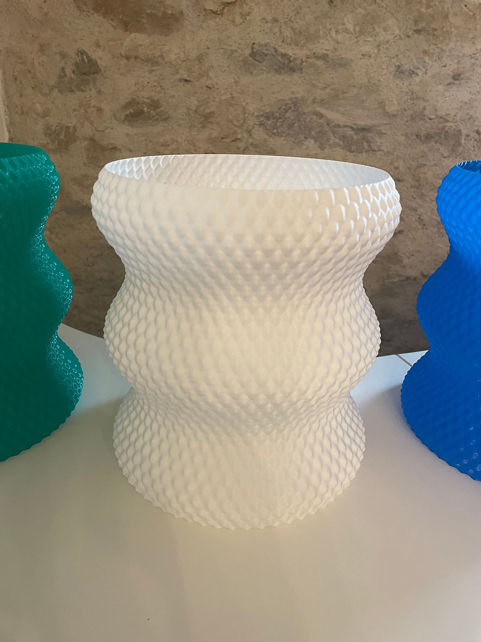 Pot de fleurs en diamant