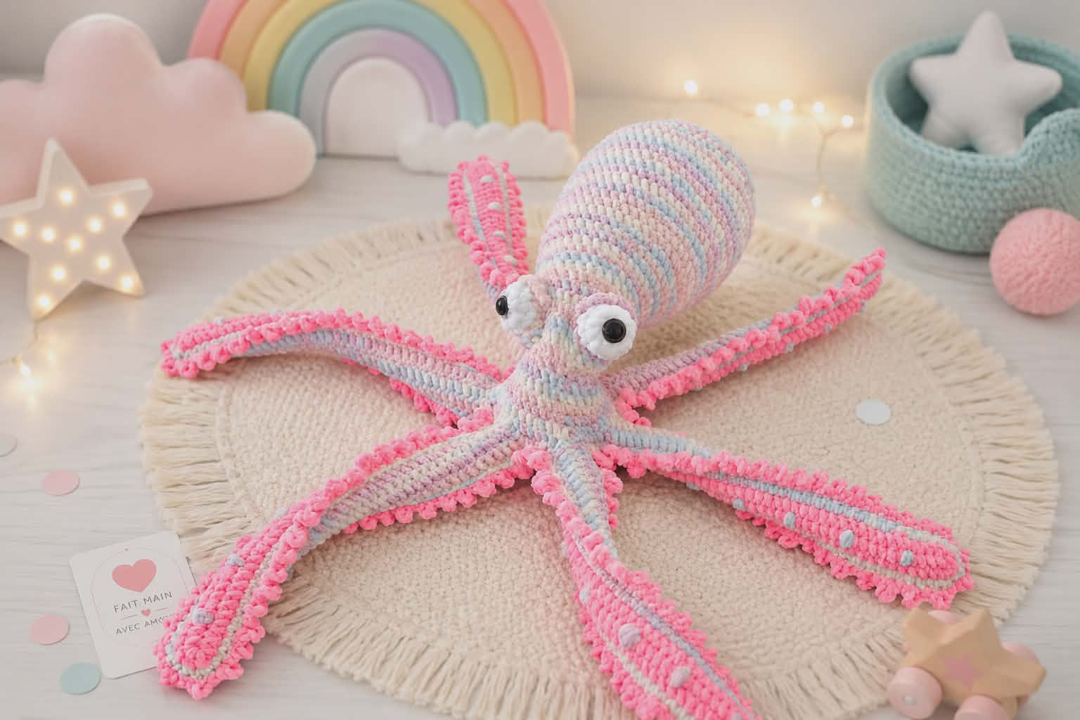 Peluche Pieuvre Girly