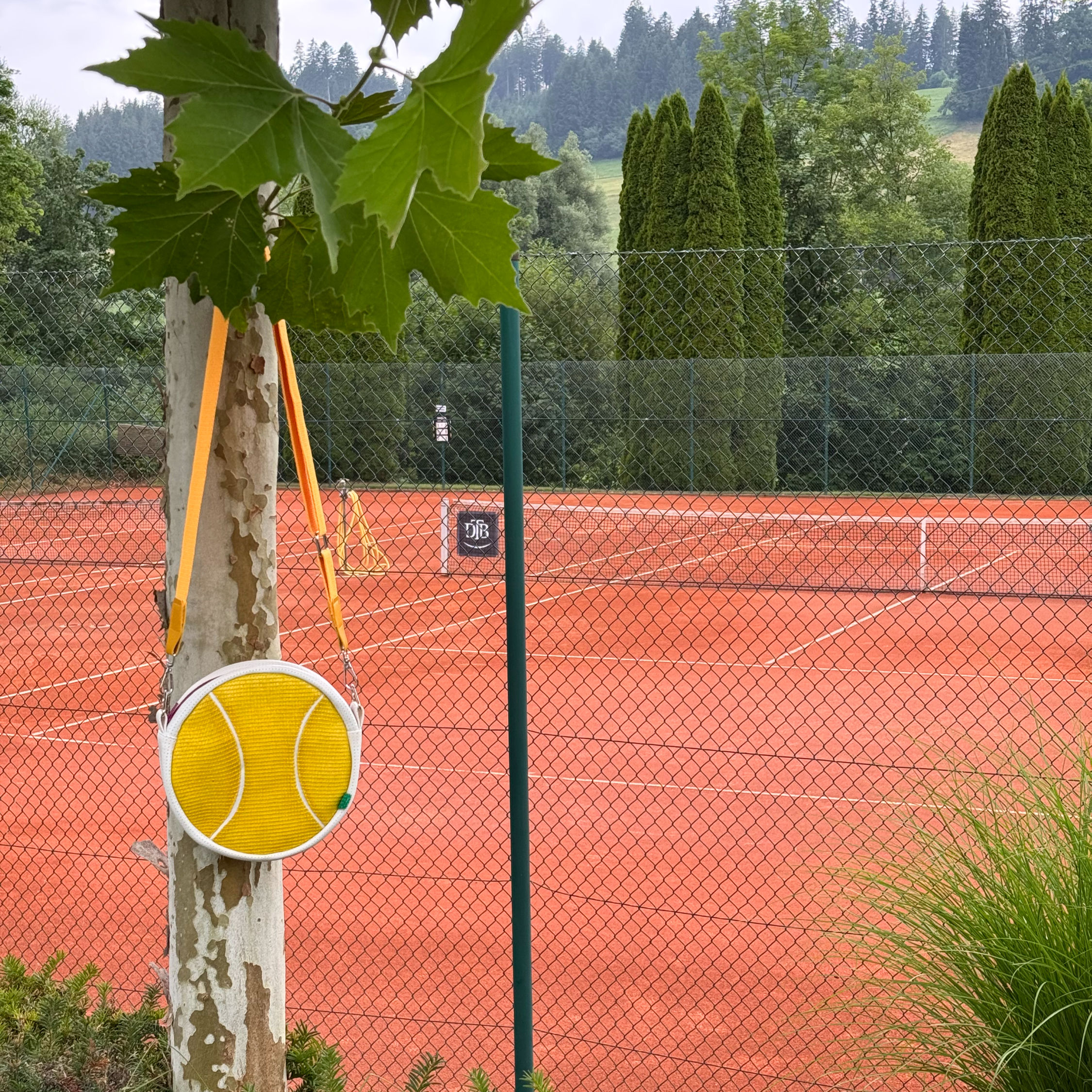 Gelbe Tennisball Handtasche