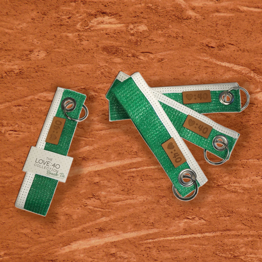 Miniaturbild: Schlüsselanhänger, Tennis, Recycling, LOVE:40