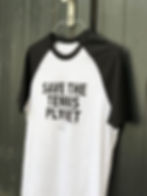 Miniaturbild: schwarz weißes Shirt, Save the Tennis Planet