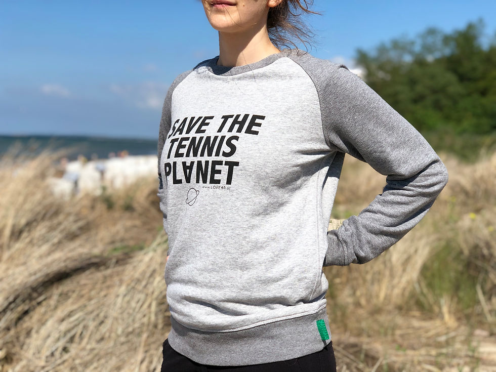 Miniaturbild: Save the Tennis Planet Sweater, LOVE:40, Tennis, Hello Champion