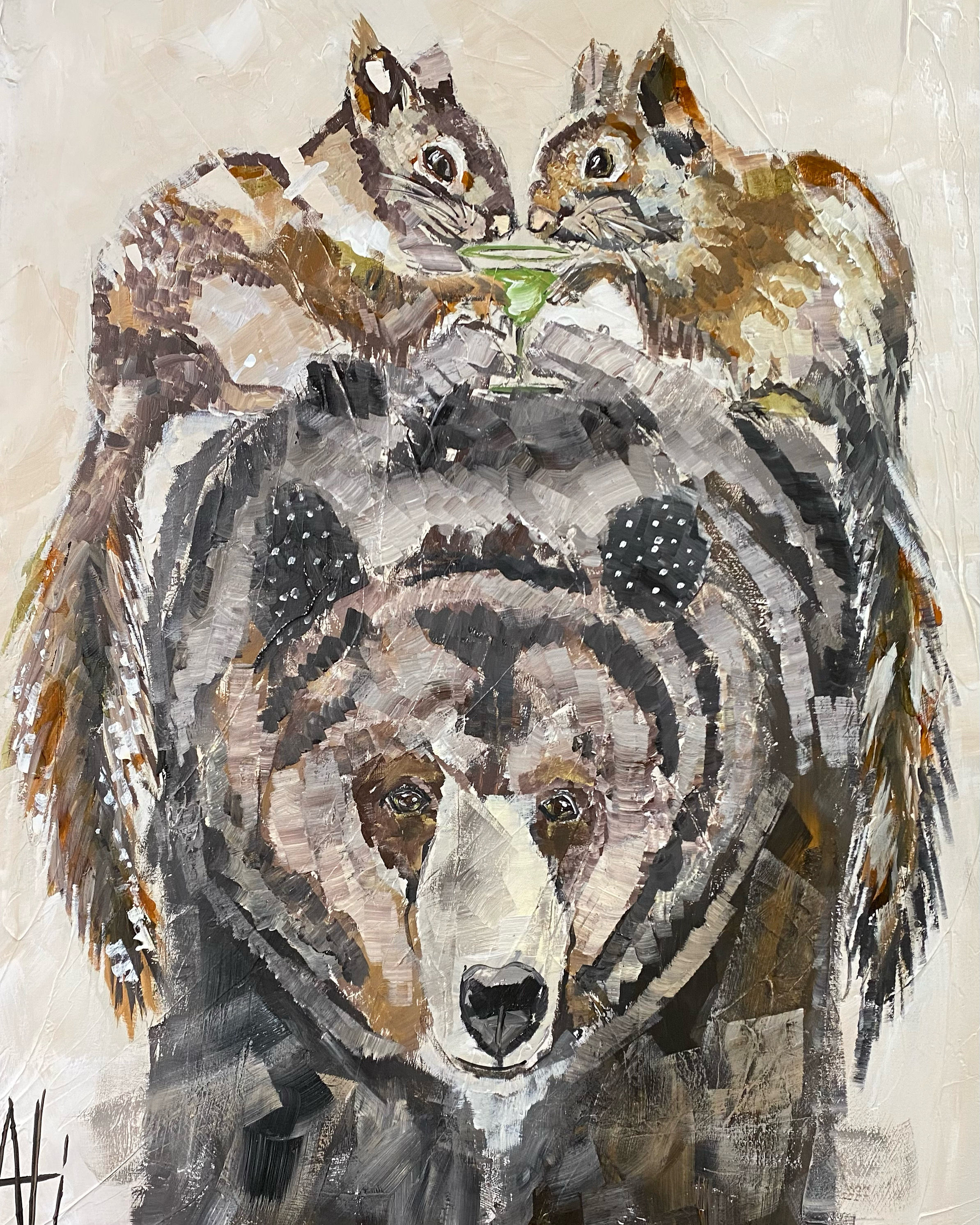 "Third Wheel" | 48 x 36 | Canvas