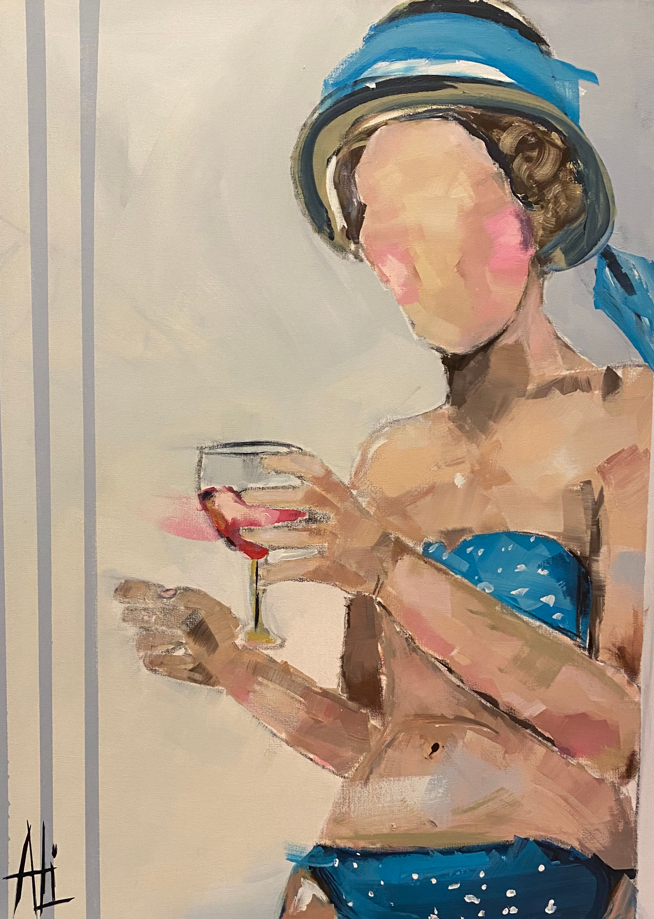 "Sophisticated Sunning" | 40 x 30 | Canvas