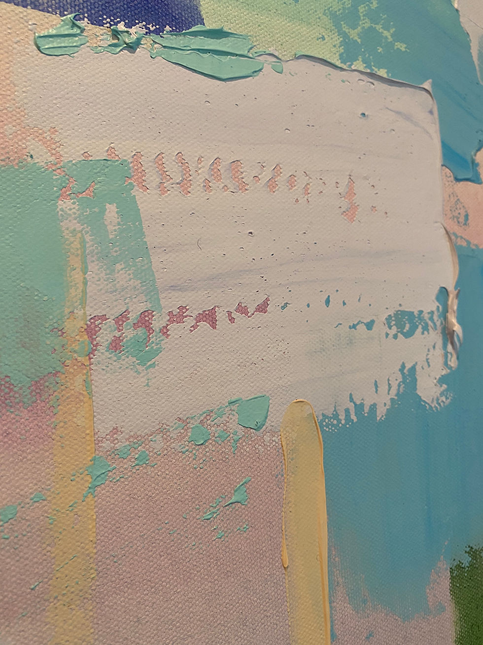 Thumbnail: "Blissful Blossoms" | 36x36 | Canvas