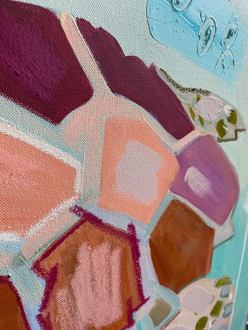 Thumbnail: "Tickled Pink" | 36x36 | Canvas