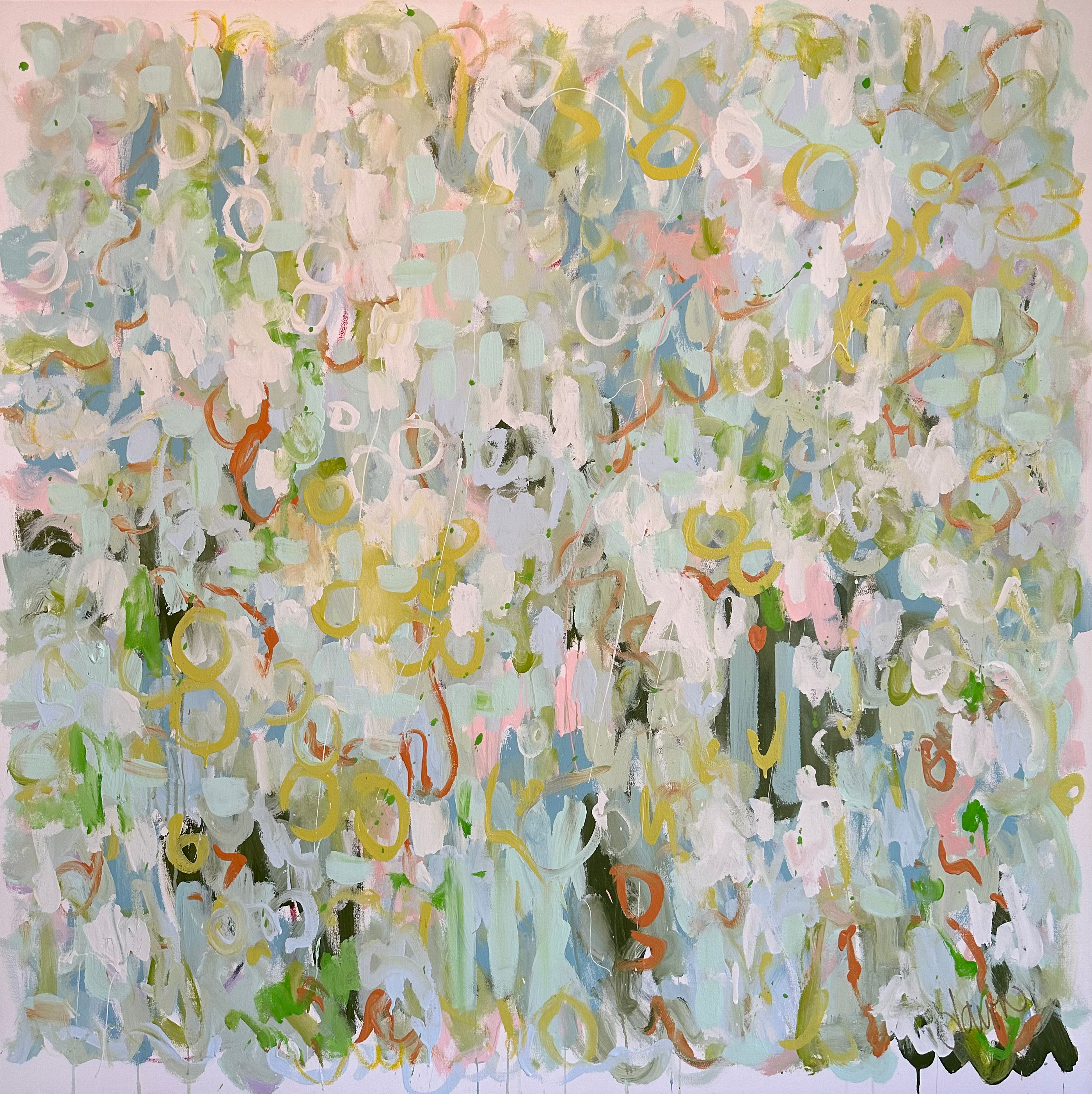 "Calamari Ceviche" | 48x48 | Canvas