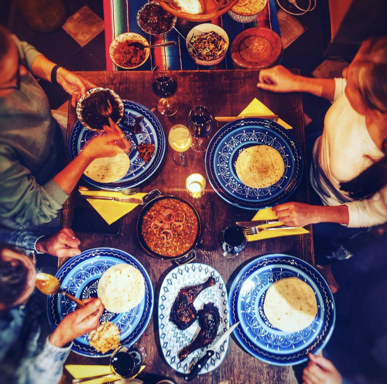 Arranged Food and Objects