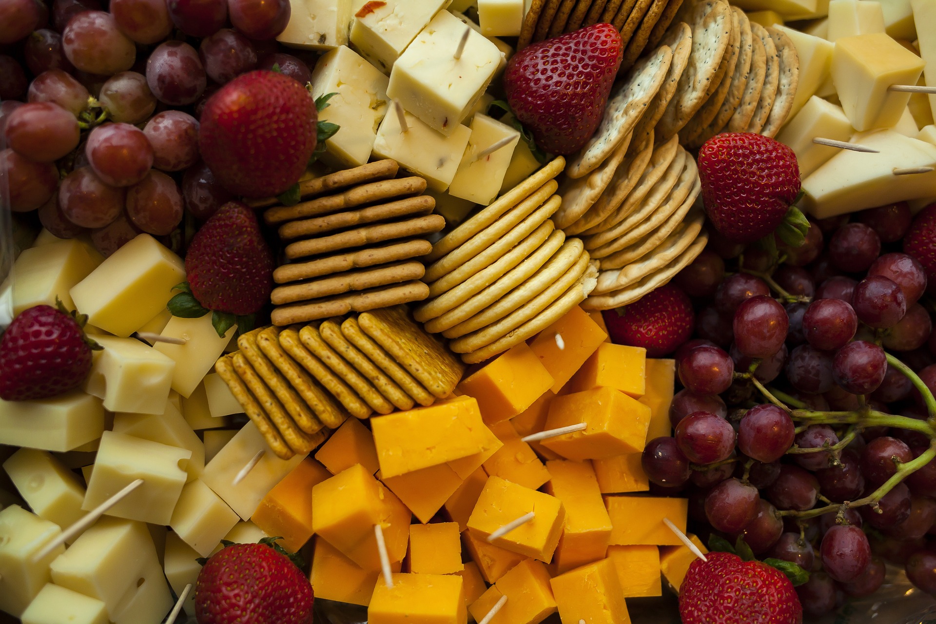 Arranged Food and Objects