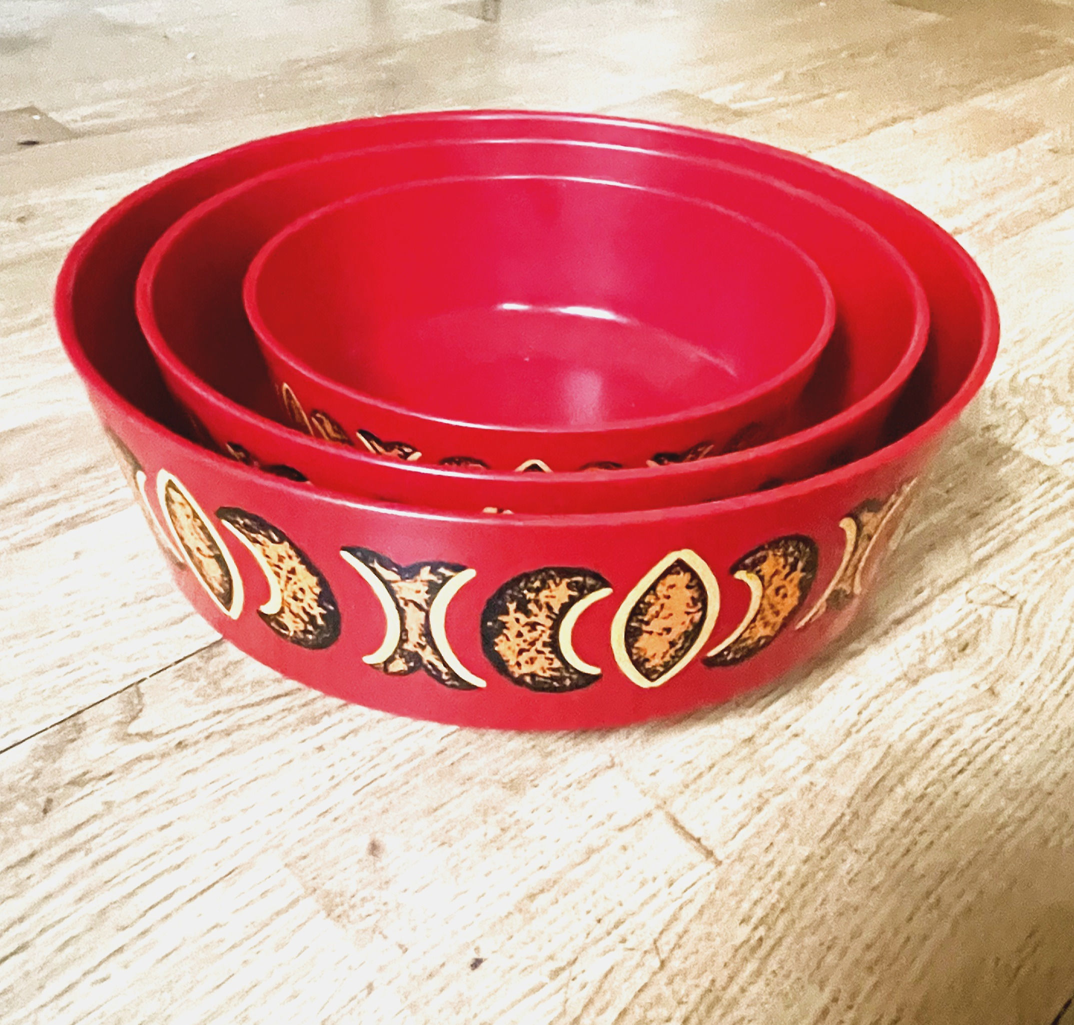 Trio de saladiers plastique Kayser West Germany 70-80s