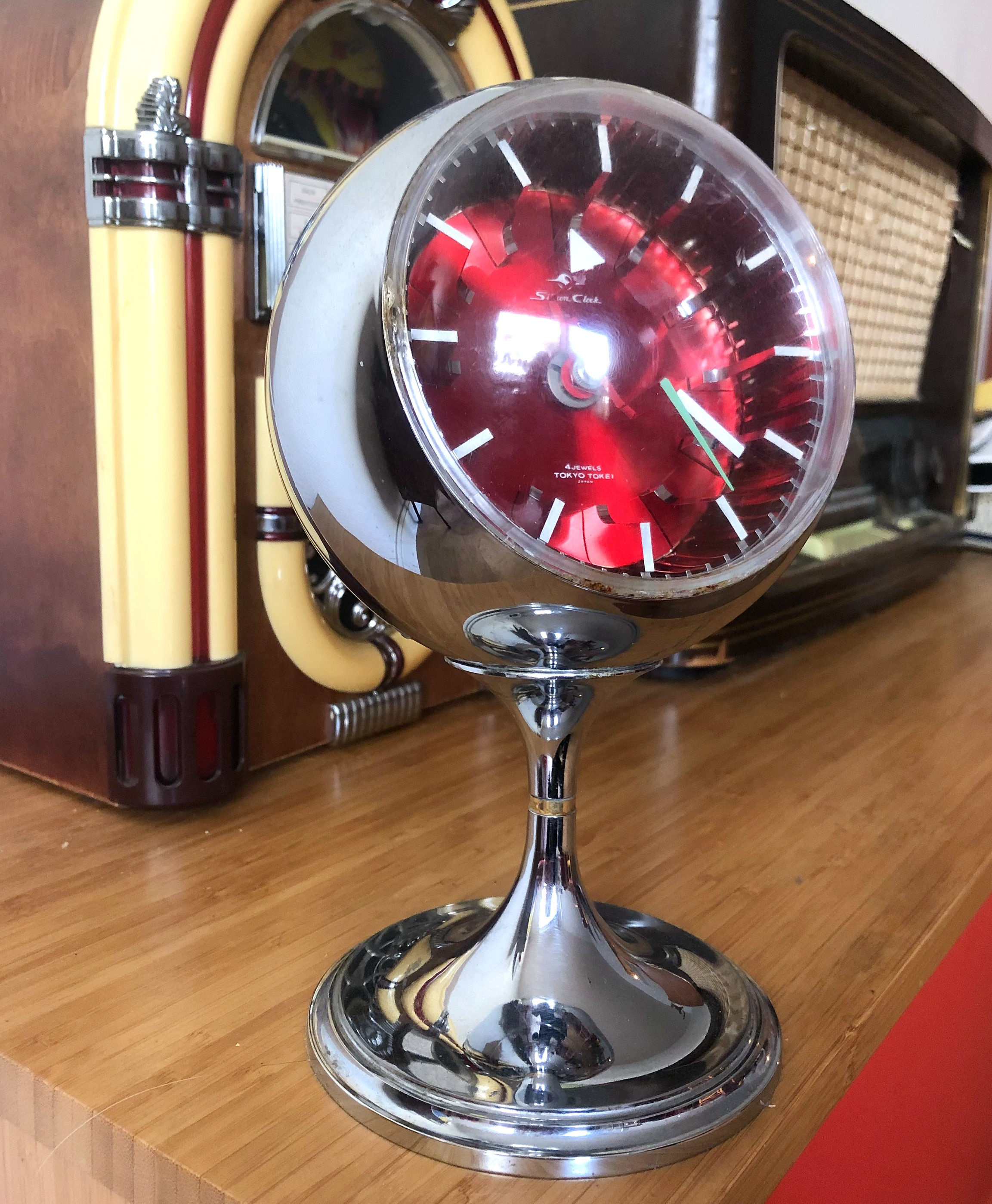 Grand réveil tulipe Tokyo Tokei 70s