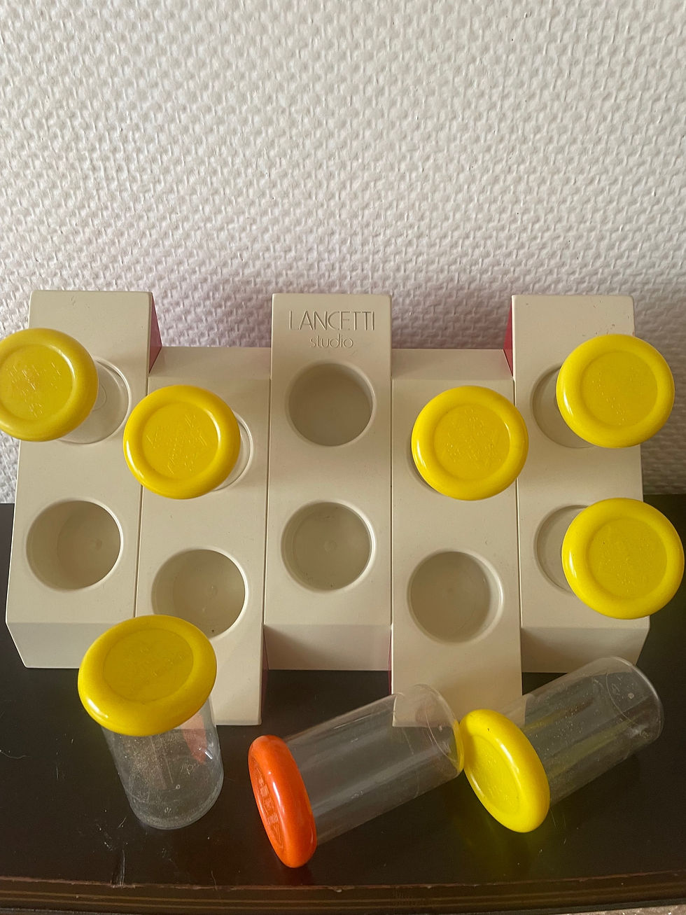 Miniature : Rare étagère à épices Lancetti Studio 80s