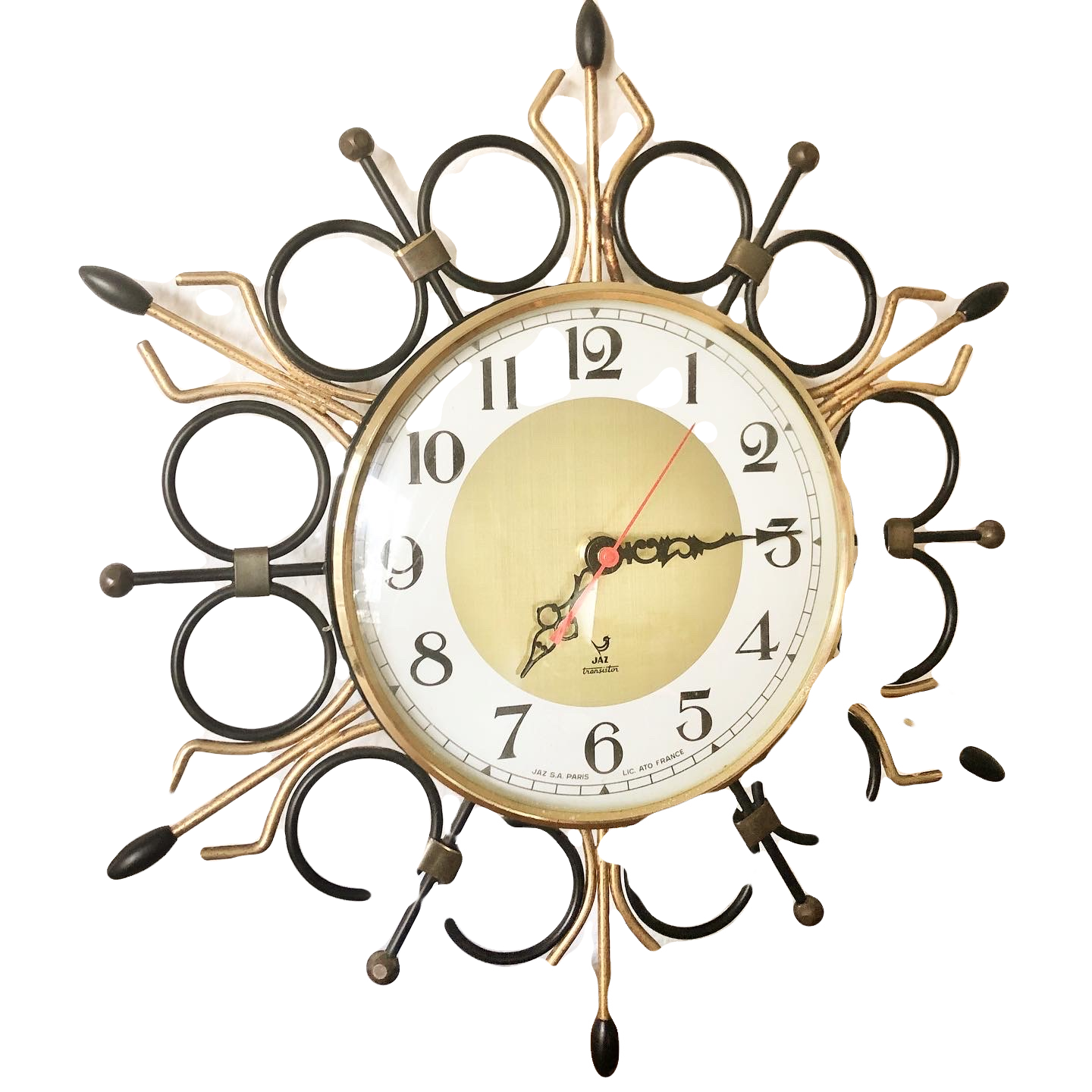 Pendule Murale Jaz Volvic 1970s