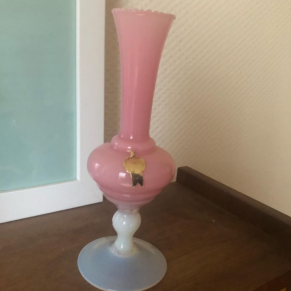 Miniature : 3 soliflores opaline 60-70s