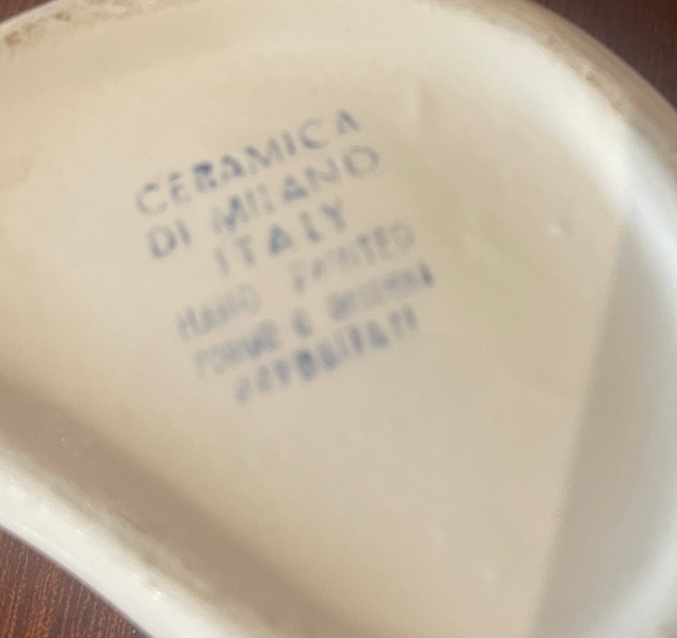 Miniature : Petite boîte à bijoux/bagues céramique 60s