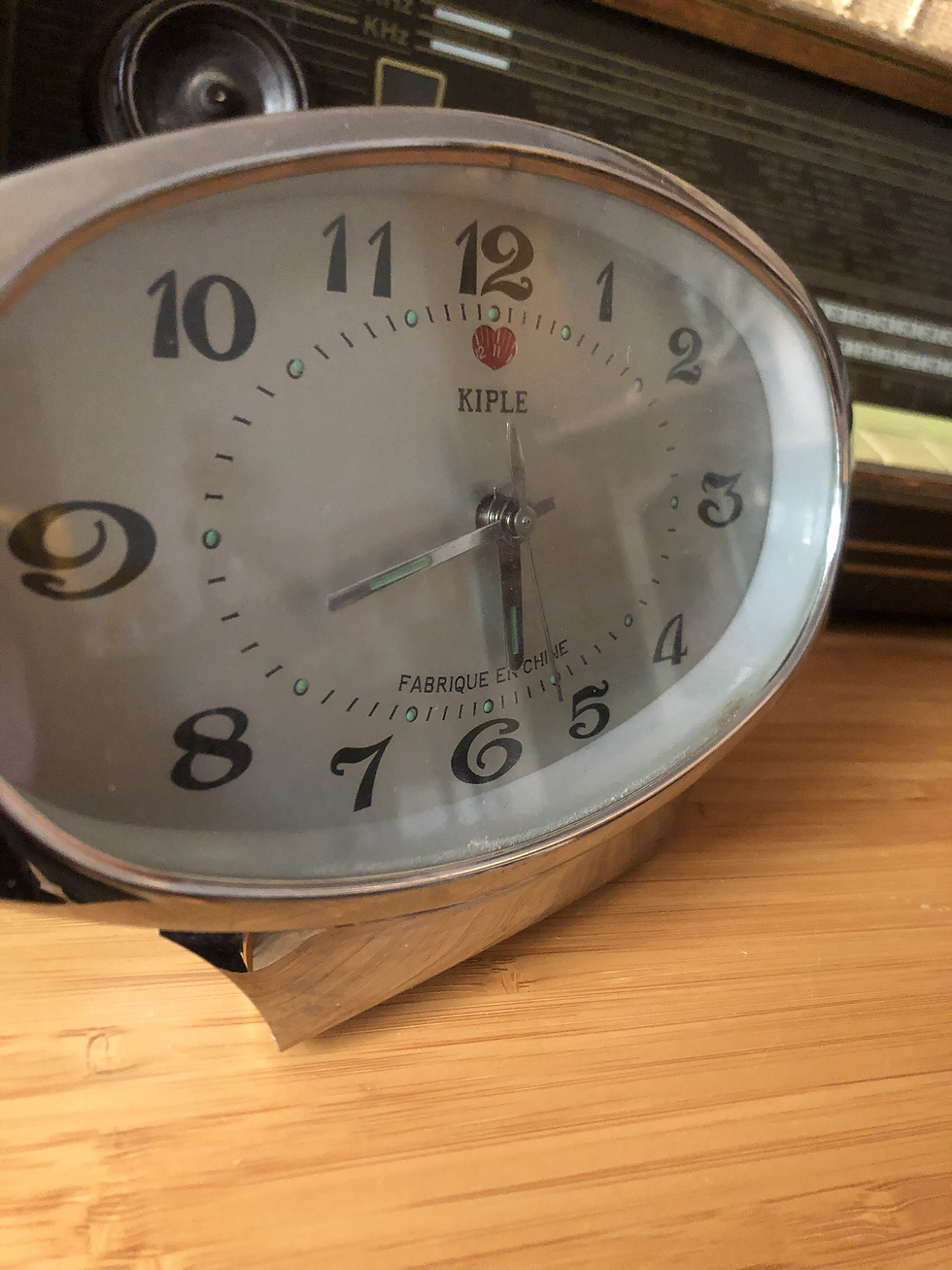Miniature : Réveil mécanique space age Kiplé 70s