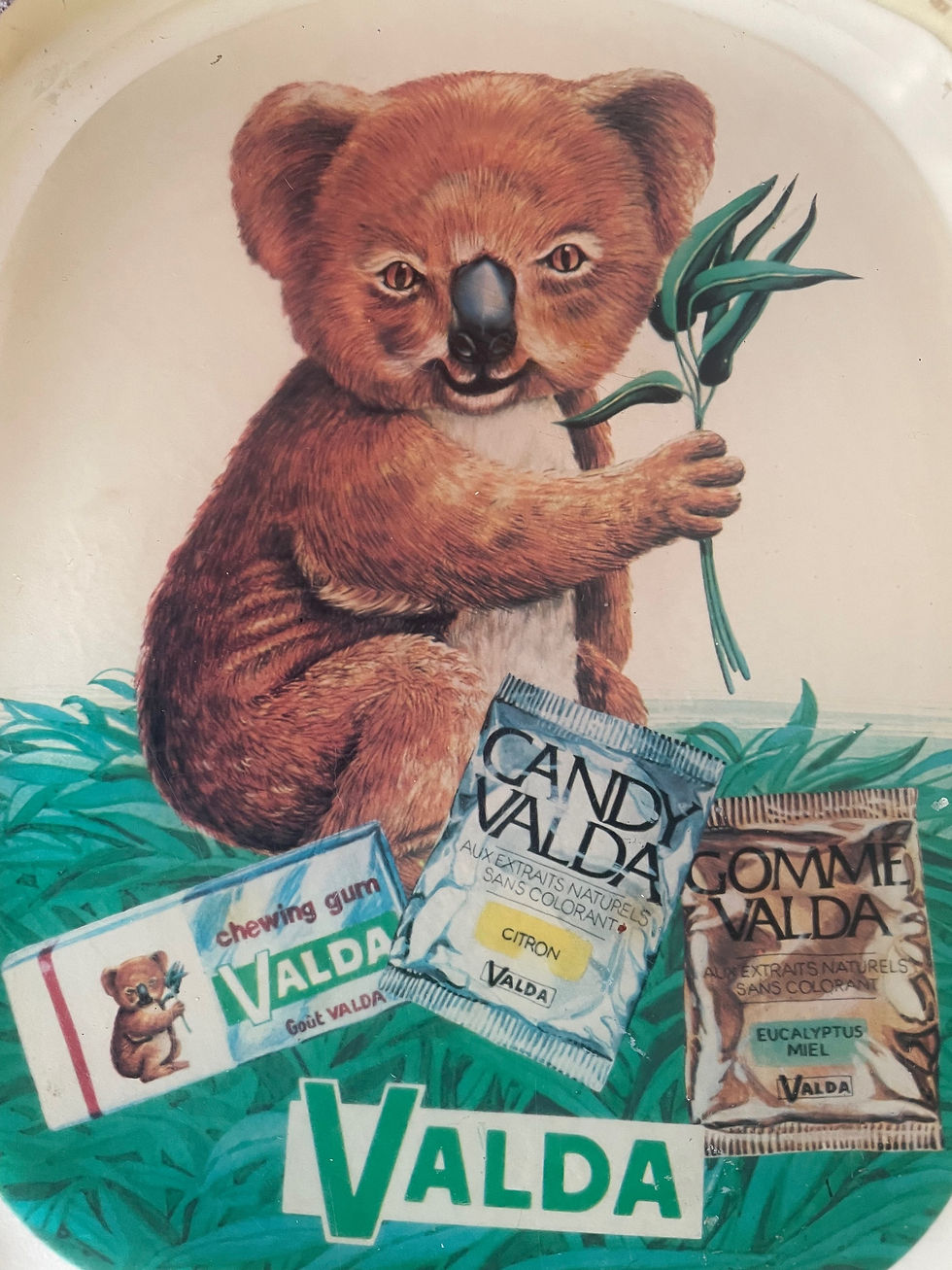 Miniature : Ramasse-monnaie publicitaire Valda 70-80s