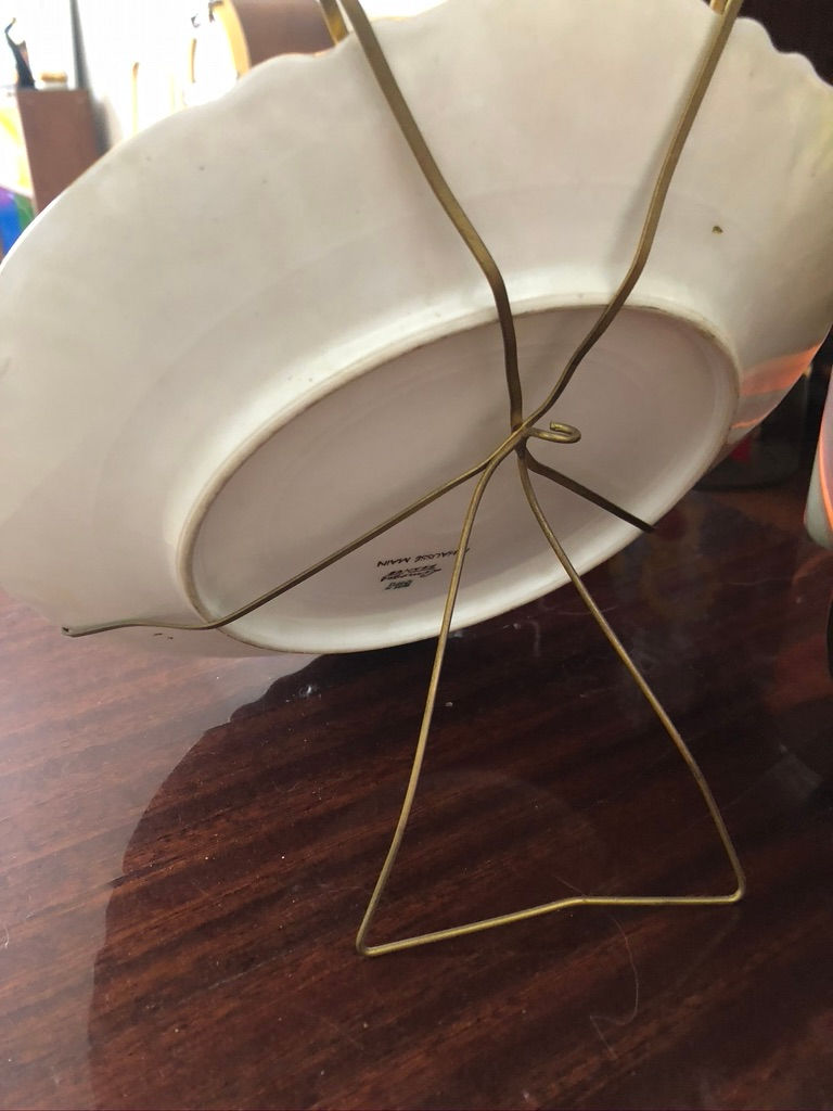 Miniature : Assiette kitsch vierge/sainte Porcelaine de Limoges