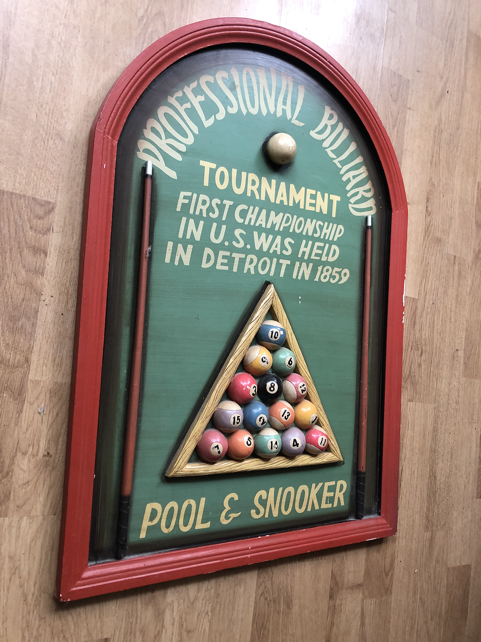 Miniature : Panneau décoratif rétro Billard