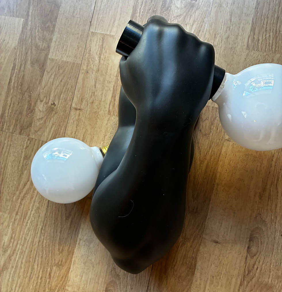 Miniature : Applique céramique haltère JC. Peiré 80s