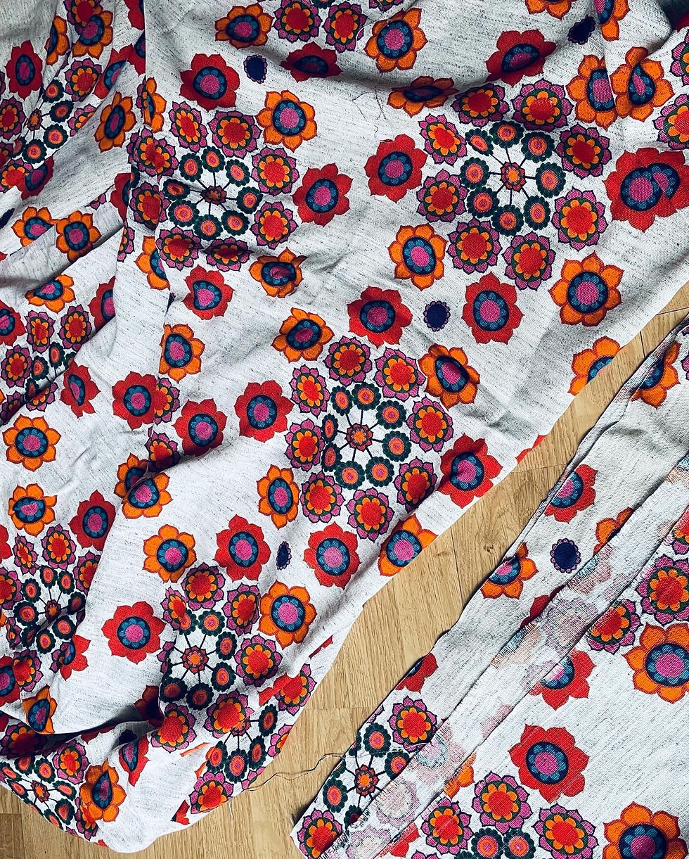 Miniature : Coupons de tissu 70s