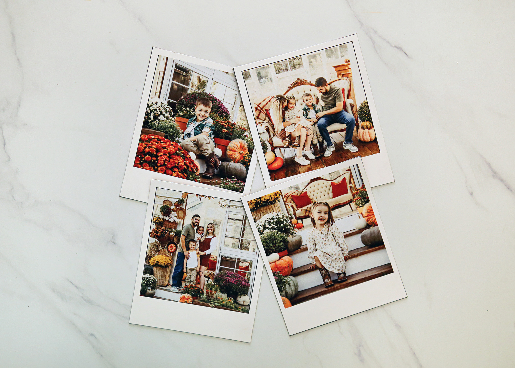 Polaroid Style 3.5x4 inches set of 4