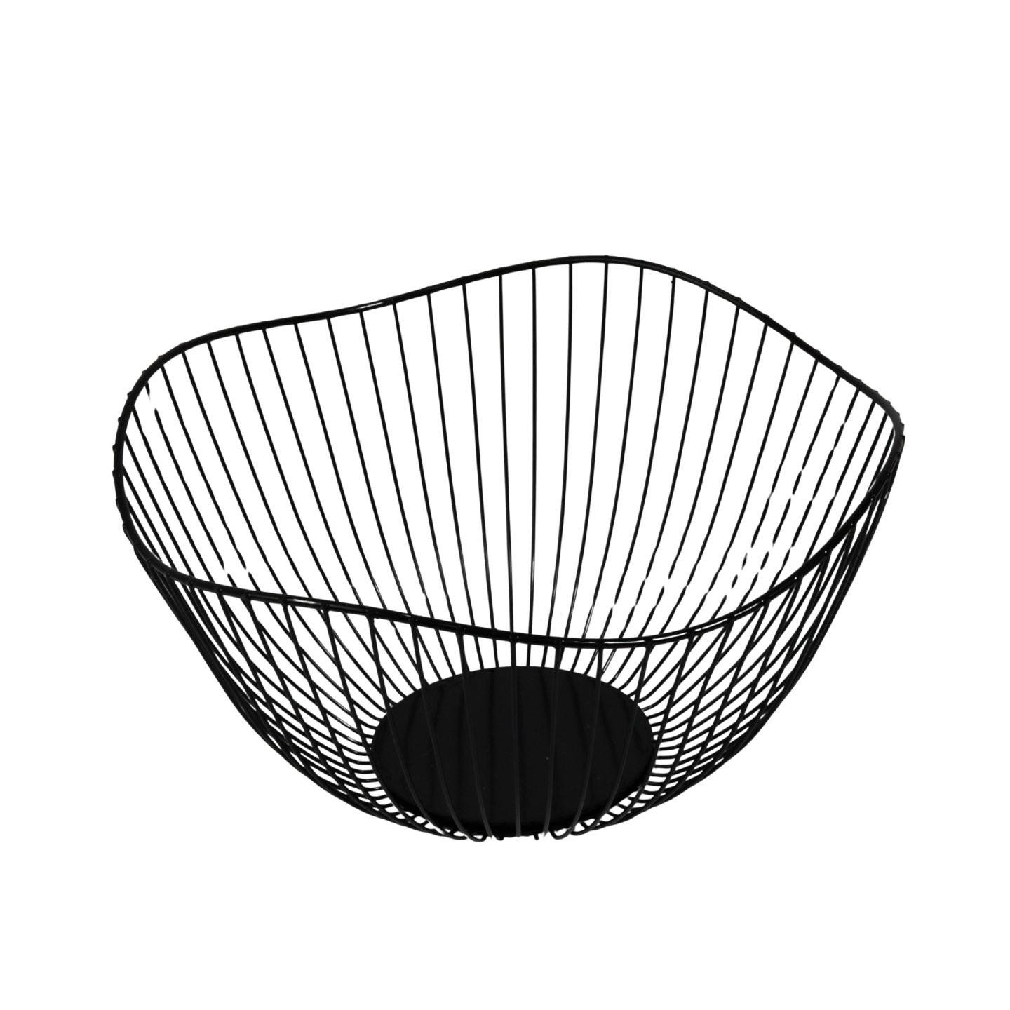 Fruteira de Metal 28cm Aramada Redonda