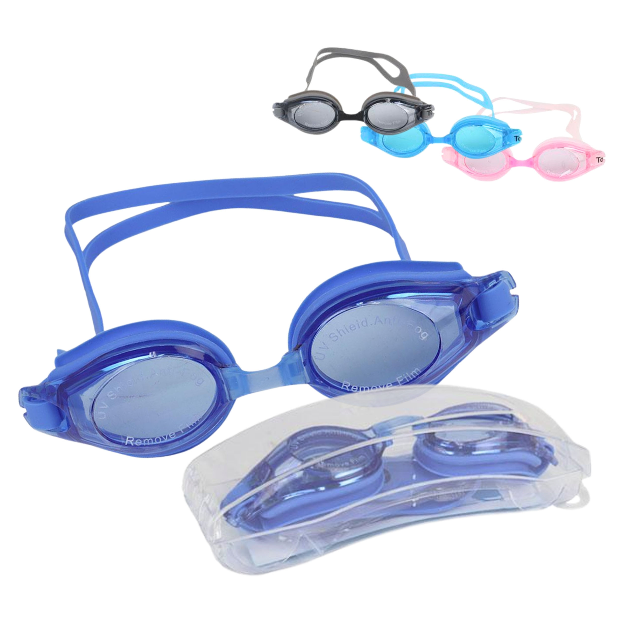 Óculos de Natação | Ajustável | com Estojo e Protetor Auricular