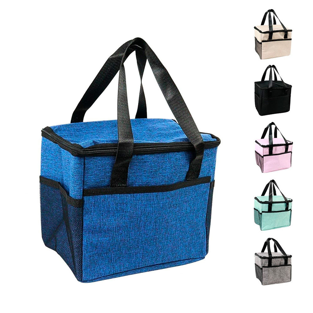 Bolsa Térmica 22x24cm com Alça e Bolsos