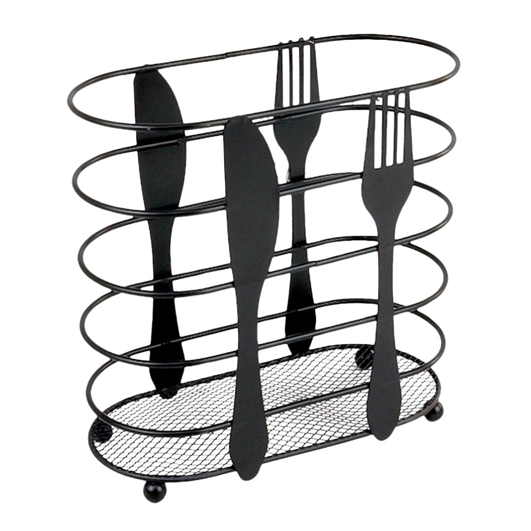 Porta Talheres Oval | Metal