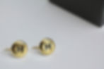 Thumbnail: Chanel 97P Gold-plated Gold Bean Hoop Earrings 