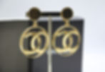 Thumbnail: Chanel CC ‘s gilt drop ear clips