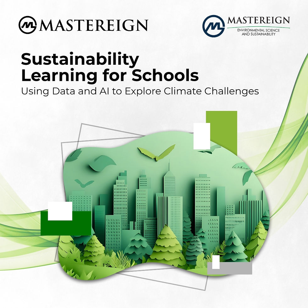 Sustainability Learning for Schools: Using Data and AI to Explore Climate Challenges