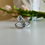 Thumbnail: Double Sapphire Heart and Diamond Bypass Halo Fashion Ring
