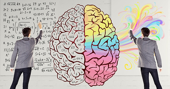 Left and right brain concept