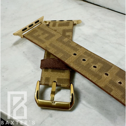 Genuine Repurposed Fendi Apple Watch Strap
