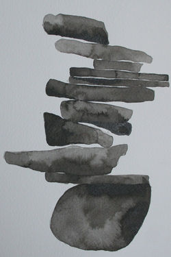 Dry stone wall drawing 3